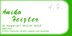aniko heizler business card