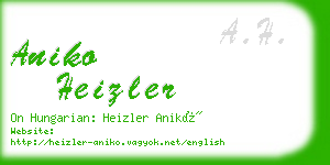 aniko heizler business card